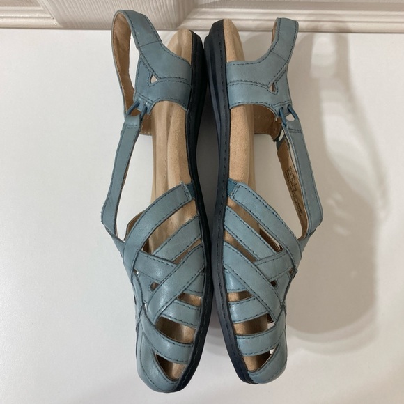 Earth Origins Women’s Belle Brielle Slingback Leather Fisherman Sandals Size 8 - Picture 6 of 10